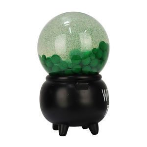 Figura <span class=keywords><strong>de</strong></span> resina personalizada Halloween Witch's Brew Snow Globe <span class=keywords><strong>Bola</strong></span> verde <span class=keywords><strong>Bola</strong></span> <span class=keywords><strong>de</strong></span> cristal con purpurina - Product Image 3