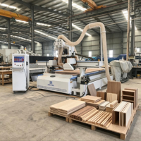 Centre d'usinage CNC ATC 3 axes pour le bois, routeur CNC 1325 15KW robuste pour la sculpture sur bois massif et mousse