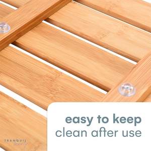 Tappetino da bagno in bambù naturale <span class=keywords><strong>antiscivolo</strong></span> impermeabile tappetino da bagno <span class=keywords><strong>per</strong></span> <span class=keywords><strong>doccia</strong></span> o <span class=keywords><strong>per</strong></span> uso esterno - Product Image 4