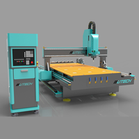 Kit de table de routeur CNC industriel DIY, machine de sculpture sur bois 3 axes 1300x2500mm, moteur servo hybride à broche unique, contrôleur Mach3