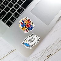 Autocollants adhésifs anti-rayures pour étiquettes de marque d'entreprise, logo personnalisé imperméable PVC, vinyle QR Code, autocollants découpés carrés avec code QR