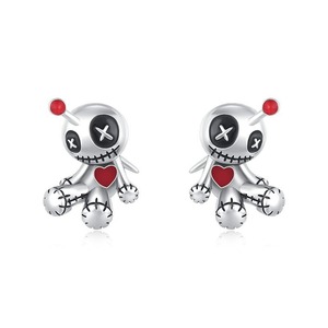 Hip Hop personalizado creativo Halloween Horror gótico oscuro maldito muñeca collar pendiente para hombres mujeres - Product Image 5