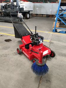 Balayeuse à essence poussée à la main, ramasseur de feuilles autoporté, machine de <span class=keywords><strong>nettoyage</strong></span> des débris pour jardins, parcs et routes - Product Image 5
