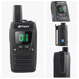 Ensemble de talkies-walkies UHF VHF, radio bidirectionnelle, lot de 2, pour la maison, le restaurant, le café, écran LCD 2W, kit radio portable 1 km - Product Image 6