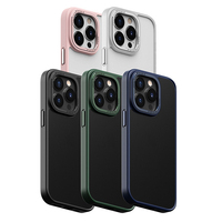 Casing Ponsel Anti Benturan Mewah TPU+Silikon Lembut Desain Transparan Kosong Sublimasi Logo Kustom Kamera Belakang