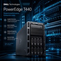 Serveur Tour Dell PowerEdge T440 avec Double Processeur Intel Xeon Gold 5118 5218, Mémoire DDR4, Calcul Haute Performance – En Stock