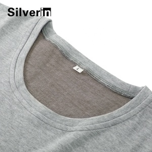 Logo personnalisé protection Emf Blindage Bloquant Hommes t-shirt Avec Fibre Argent Pur - Product Image 4