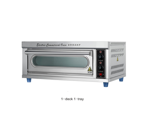 Versión estándar, 1 cubierta, 1 bandeja, horno eléctrico para hornear alimentos, máquina automática de horno de calor para pizza y pan de acero inoxidable - Product Image 1