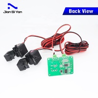 Jiansiyan monofásico 1P 2 cables AC medidor de energía kWh 50Hz consumo de energía vatímetro instalación eléctrica atornillada producto PCBA