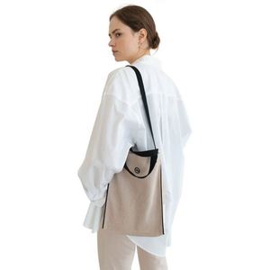 Bolsos de Mano de Lona Elegantes con Asa de Lona, Color Natural, Ecológicos, Personalizados al por Mayor, Bolsos de Mano de Lona de Algodón para Mujer con Bolsillo para el Trabajo y Viajes - Product Image 4