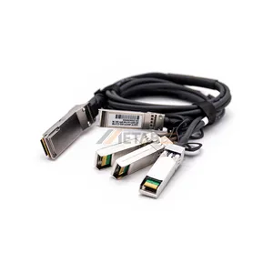 40G QSFP + para 4 SFP + Breakout Passivo Twinax Direct Attached Cable DAC para Fibra Óptica Rede Roteadores e Switches