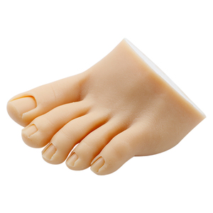 Modèle de <span class=keywords><strong>pied</strong></span> en silicone de qualité supérieure Zeal Shine pour la pratique des ongles, pieds avec ongles insérables, <span class=keywords><strong>manucure</strong></span> <span class=keywords><strong>pied</strong></span> - Product Image 1