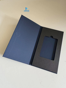 Sang trọng thẻ giấy từ vẻ đẹp bột bàn chải trắng logo và hộp đen tín dụng GIF kim loại bao bì thẻ kinh doanh - Product Image 5