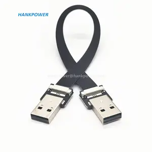 Kabel USB Mikro FPC Tipe C Sudut 90 Derajat Kustom Kabel Pengisi Daya USB Ultra Tipis
