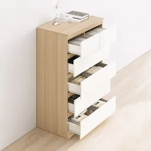 Modern Tall Chest Of Drawers Wooden Storage Cabinet Bedroom Dresser Melamine Living Room Furniture