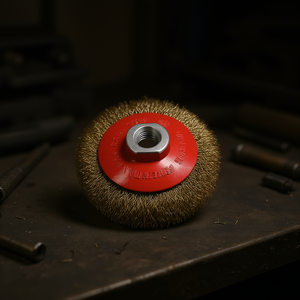 Cepillo Cónico de Alambre Ondulado M14 de Acero Inoxidable 13000 Giri, Accesorio para Amoladora Angular - Product Image 3