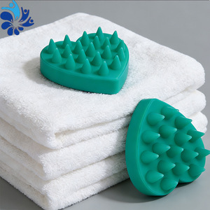 Heart Shaped <b>Silicone</b> Shampoo Massage Brush Soft Rounded Spa Cleaning <b>Tool</b> For Showering Hair Salon Use - Product Image 3