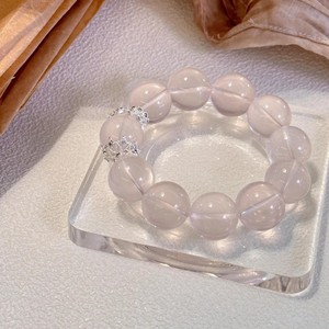 Quartz Rose Naturel, Cristal Fraise, Strass, Perles en Or 24K, Pierre de Guérison, Bijou d'Attraction Amoureuse, Cadeau Spirituel pour Femme - Product Image 3