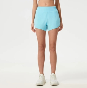 Pantalones cortos de Yoga de fibra de poliéster para correr al aire libre personalizados para mujer con bolsillo pantalones cortos deportivos para mujer - Product Image 3