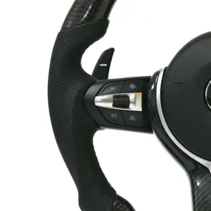 Adecuado para Kit de carrocería de coche de fibra de carbono de carreras de alta calidad <span class=keywords><strong>Volante</strong></span> de cuero Compatible con <span class=keywords><strong>BMW</strong></span> F30 3 Series F10 5 Series Otros modelos - Product Image 4