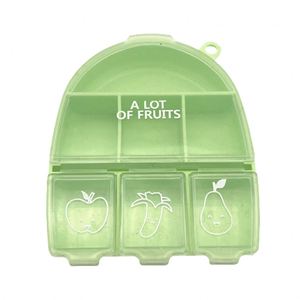 Caja Organizadora Portátil Transparente de PP con 7 Compartimentos para Vitaminas y Medicamentos - Product Image 1