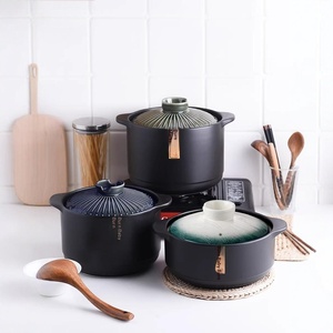 Vente directe d'usine, <span class=keywords><strong>pot</strong></span> en <span class=keywords><strong>céramique</strong></span> de style japonais, compatible avec les cuisinières à gaz, résistant aux hautes températures, couvercle de <span class=keywords><strong>pot</strong></span> - Product Image 2