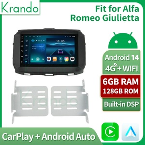 Autoradio da 7 Pollici per <span class=keywords><strong>Alfa</strong></span> <span class=keywords><strong>Romeo</strong></span> <span class=keywords><strong>Giulietta</strong></span> 2014-2019 Unità Principale Android Stereo Navigazione GPS CarPlay Wireless Multimediale 4G - Product Image 2
