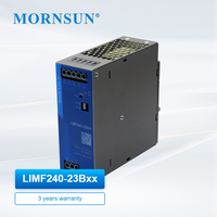 Fuente de Alimentación para Riel DIN MORNSUN 240W LIMF240-23Bxx LIMF240-23BxxG LIMF240-23Bxx-EX, Módulo de Alimentación Industrial con PFC Activo 85-305VAC