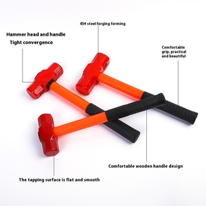 ค้อนเหล็ก45ทรงแปดเหลี่ยมน้ำหนัก2-4ปอนด์ห่อด้วยพลาสติกหุ้มกันกระแทก PVC - Product Image 3