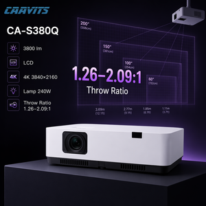 Proyector CAAVITS 3800 Ansi Lúmenes 4K Android 3LCD Láser para Educación, Aula, Escuela, con <span class=keywords><strong>Zoom</strong></span> Óptico de 1.66x - Product Image 1