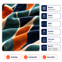 Tela de terciopelo estampada, tela de terciopelo coreano, tela de poliéster de punto, tela de velour para pijamas, tela suave de felpa para ropa de dormir y loungewear.
