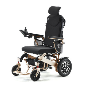 Fauteuil roulant motorisé inclinable à cadre de différentes couleurs, fauteuil roulant électrique intelligent entièrement automatique pour personnes handicapées - Product Image 1