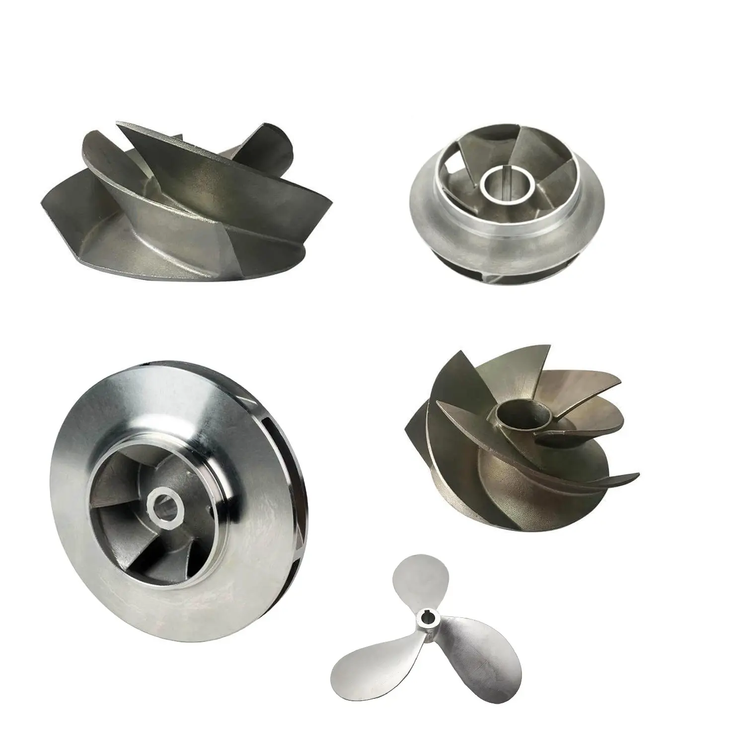 Customize various types Pump impellers according to drawing Lost Wax Casting Centrifugal Pump Impellers