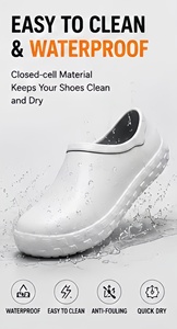 Sabots de chef durables et antidérapants pour hommes et femmes, pour la cuisine, les restaurants, les hôtels et l'industrie de la <span class=keywords><strong>restauration</strong></span> - Product Image 2
