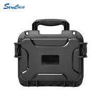 Étui de transport rigide en plastique, étanche, antichoc, petit étui de rangement rigide avec mousse personnalisable