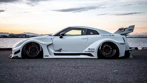 Nuevo Kit de Carrocería ZNDR para GT-R, Actualización de Tres Generaciones, Estilo LB, Parachoques, Faldones Laterales, Alerón de Capó, Fibra de Carbono - Product Image 4