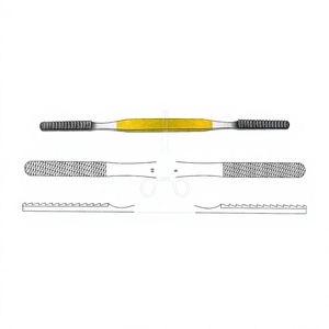 Râpes nasales Fomon 20,5 cm / 8 pouces droites avec inserts en carbure de tungstène TC 40 x 7 mm Fig. 9/10 pour une mise en forme précise des os nasaux - Product Image 1