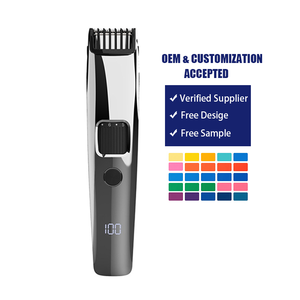 Recortadora de Barba para Hombre, Ajustable en 10 Longitudes, Inalámbrica, Recargable, con Pantalla LED - Product Image 1