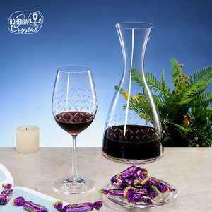 Czech Lex Lead-Free Crystal Red Wine Glass 401-500ml For Home And Catering - Product Image 3