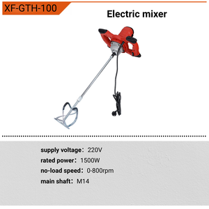 Mezcladora <span class=keywords><strong>Eléctrica</strong></span> de Pintura y Cemento de 220V, de Grado Industrial y para Bricolaje, Herramienta Manual de Acero, con Certificación CE - Product Image 6