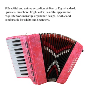 JELO IRT-1625 Bandonéon <span class=keywords><strong>concertina</strong></span> 16 basses 25 touches Clavier accordéon <span class=keywords><strong>Instrument</strong></span> accordéon pour débutants - Product Image 3