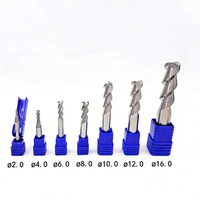 Fresa de extremo plano de carburo sólido de 2 filos con vástago recto ZCC.CT AL-2E-D2.5&2F-2.5MM*4.0*7.0*50 para aluminio, compatible con OEM y ODM