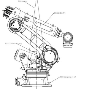 Robot articulé ONA Cobot Huichuan, capacité de charge de 245 kg, pour soudage par points, palettisation, chargement/déchargement, polyvalent, charge utile de 245 kg - Product Image 3
