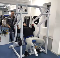 Machine de presse isolalette à charge par disques pour musculation, équipement de fitness professionnel avec logo personnalisé pour la musculation des épaules