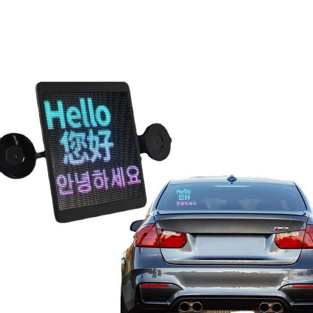 App Controlled Programmable Smart Car Led Display Rear Window Emoticons Emoticons Light Intelligent Ai Voice Interaction Screen