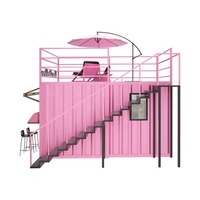 Conteneur de 10 pieds pour restauration rapide, kiosque de café préfabriqué en acier, bureau à domicile préfabriqué, bar extérieur pour appartement