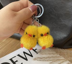 <b>Mini</b> Cute Plush Yellow Duck Keychain Plush Soft Toy Pendant <b>Backpack</b> Keychain Car Pendant Gift - Product Image 3