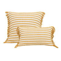 Böhmische Landhausstil Vintage hand gefertigte Fransen Kissen bezug Home Wohnzimmer Sofa Baumwolle Leinen Kissen bezug