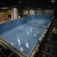 Piscine creusée en acier assemblée par immeuble d'appartement de cadre en acier