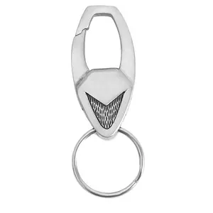Stainless Steel Titanium Keychain Suppliers Chains Simple Trendy Custom Made Men Car Key Rings